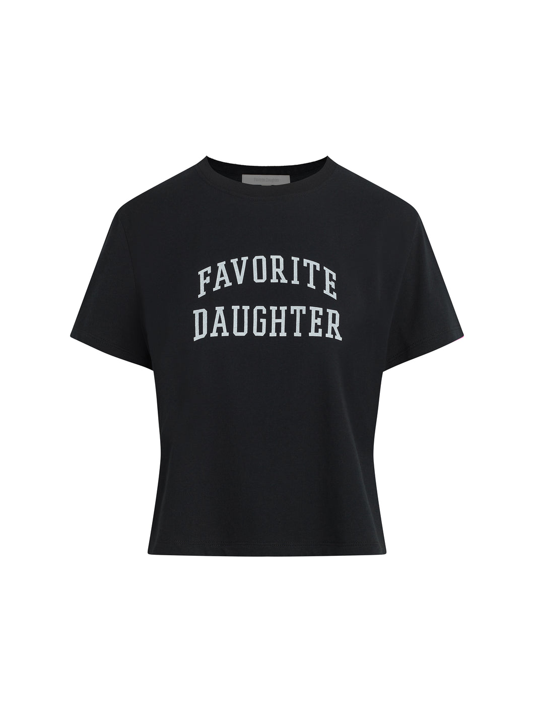 Favorite Daughter Cropped Tee Black/White