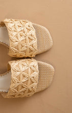 Load image into Gallery viewer, Natural Perforated Sandal