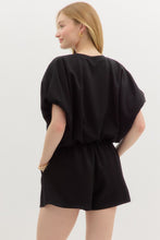 Load image into Gallery viewer, Black Jersey Knit Bubble Hem Set