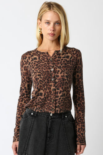 Leopard Sweater Cardigan