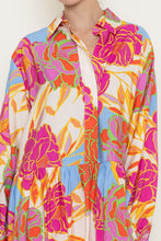 Load image into Gallery viewer, Flirty in Floral Shirt Dress
