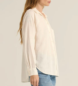 Z Supply White Perfect Linen Top