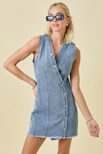 Load image into Gallery viewer, Sleeveless Mini Denim Dress