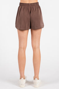 Cream Top + Chocolate Short Super Soft Set