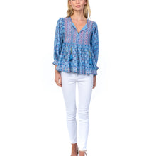 Load image into Gallery viewer, Light Blue Printed Wilyn Blouse