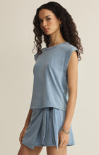 Load image into Gallery viewer, Z Supply Ocean Air Camino Jersey Denim Top