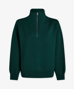 Varley Hawley Half Zip Sweat-Forest