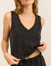 Load image into Gallery viewer, Z Supply Black Sloane V-Neck Tank Top