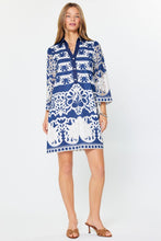 Load image into Gallery viewer, Deep Cobalt Embroidered SS Dress