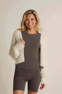 Faceplant Plush Bed Jacket Oatmeal