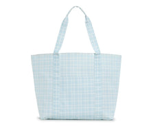 Load image into Gallery viewer, TRVL XL Tote- Pimlico Plaid Blue