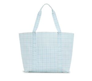 TRVL XL Tote- Pimlico Plaid Blue