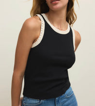 Load image into Gallery viewer, Z Supply Black Clarke Rib Tank Top