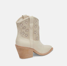 Load image into Gallery viewer, Nashe Oatmeal Floral Eyelet Bootie