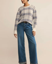 Load image into Gallery viewer, Z Supply Natural Junction Plaid Sweater Top