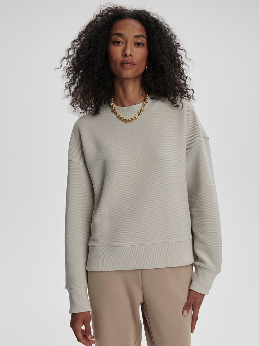 Varley Silver Grey Addelyn Sweat