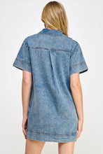 Load image into Gallery viewer, Blue Denim SS Mini Dress