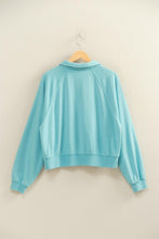Load image into Gallery viewer, Soft Sky Blue V-Neck LS Top