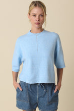 Load image into Gallery viewer, Half Sleeve Soft Sweater Lt Blue