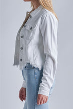 Load image into Gallery viewer, Hidden White Denim Reg. Fitted Jacket