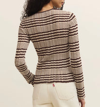 Load image into Gallery viewer, Z Supply Choc Cherry Ronnie Striped Sweater