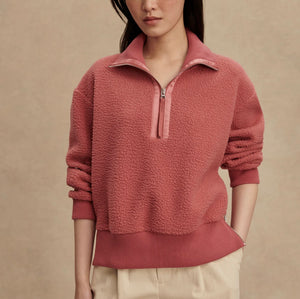 Varley Roselle Half Zip Fleece-Mauvewood