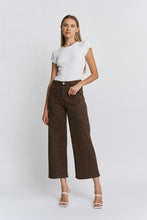 Load image into Gallery viewer, Earth Leopard HR Crop Wide Leg Patch Pocket Jean