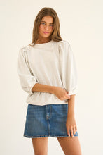Load image into Gallery viewer, Light Heather Grey Puff Slv Soft Top