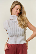 Load image into Gallery viewer, Ivory Slvls Turtleneck Sweater
