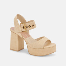 Load image into Gallery viewer, Natural Raffia Bobby Heel