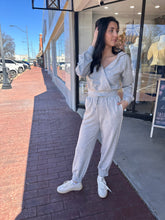 Load image into Gallery viewer, Heather Grey Track Suit Set