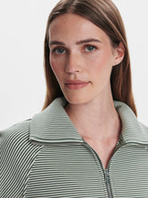 Load image into Gallery viewer, Varley Milano Half Zip Sweat 2.0- Thyme/Egret