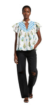 Load image into Gallery viewer, White Multi Floral Olene Blouse