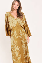 Load image into Gallery viewer, Camel Kimono Slv Printed Maxi Dress