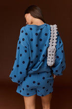 Load image into Gallery viewer, Blue Polka Dot Weekend Set