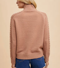 Load image into Gallery viewer, Toffee Contrast Stitched Detail Sweater