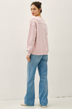Load image into Gallery viewer, Dusty Pink Acid Wash Pullover Sweatshirt