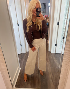 Espresso Cardigan Set