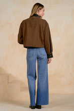 Load image into Gallery viewer, Cocoa Jacket w/ Leather Trim