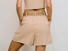 Load image into Gallery viewer, Bermuda Belted Shorts Taupe