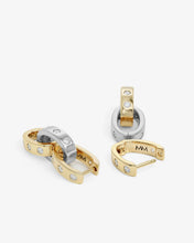 Load image into Gallery viewer, Melinda Maria Ashley Chain Convertible Earring-Gold Mix White