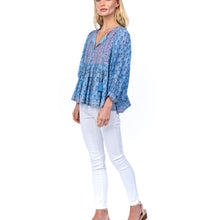 Load image into Gallery viewer, Light Blue Printed Wilyn Blouse