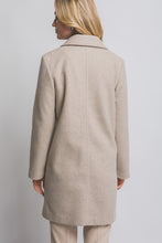 Load image into Gallery viewer, Notched Lapel Coat Oatmeal