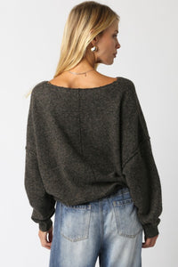 Charcoal Soft Knit Sweater