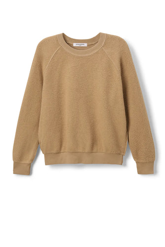 Perfect White Tee Ziggy Reverse Fleece LS Top Suede
