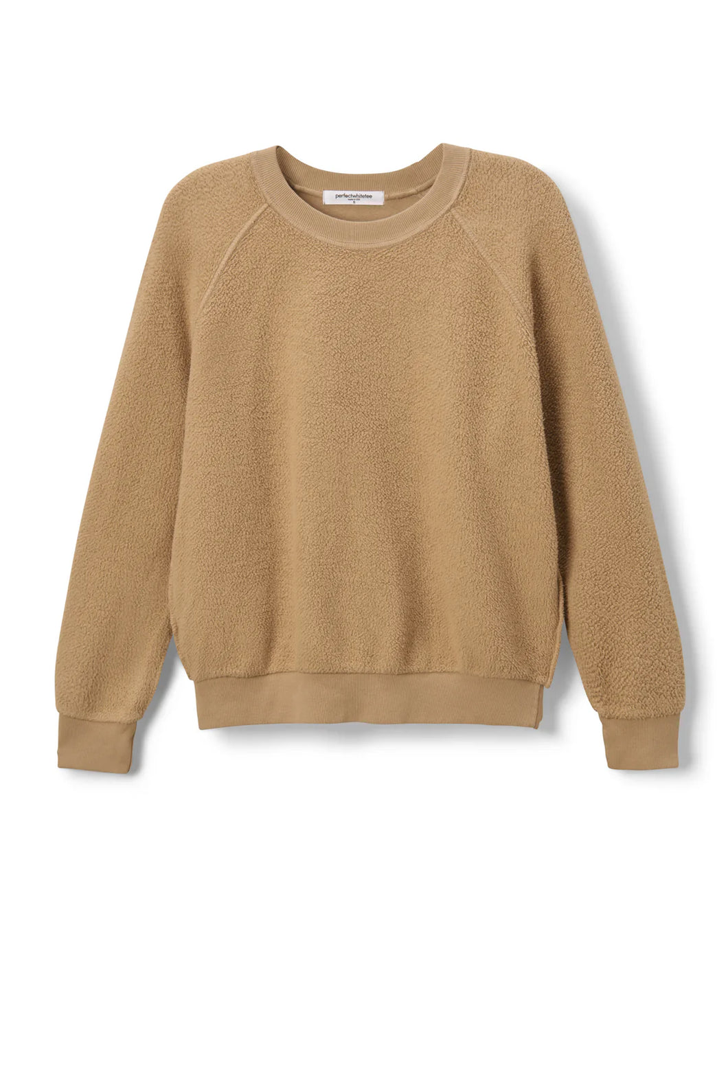 Perfect White Tee Ziggy Reverse Fleece LS Top Suede