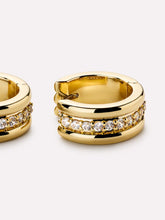 Load image into Gallery viewer, Ana Luisa Huggie Earrings- Asher Triple