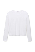 Load image into Gallery viewer, PWT LS Cotton Boxy Crewneck Tee White