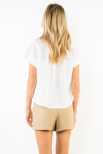 Load image into Gallery viewer, White SS Gauze Top w/ Buttons (THML)