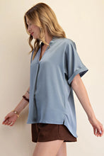 Load image into Gallery viewer, Slate V-Neck SS Blouse